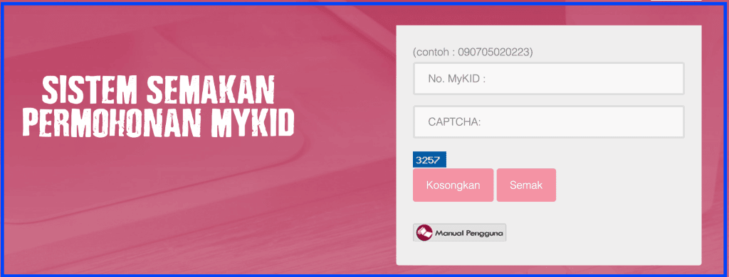 Semakan MyKid
